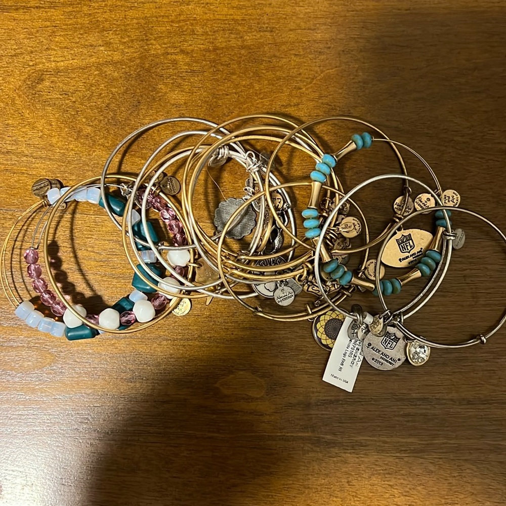 Lot of Alex and Ani bracelets